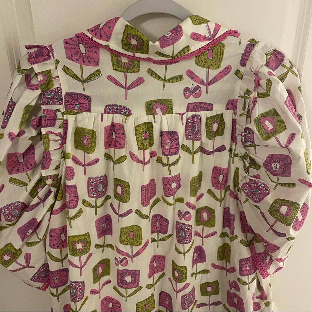 Entro Pink and Green Patterned Dress - Picture 9 of 10